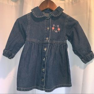 Baby toddler girls jean denim dress 18M